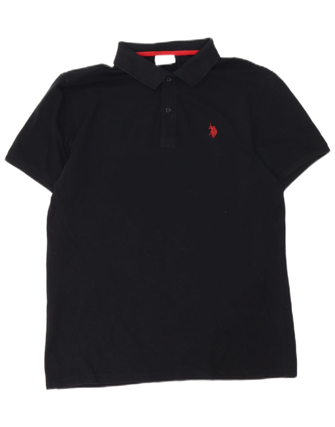 U.S. Polo Assn. Cămașă bărbătească mare, neagră, bumbac
