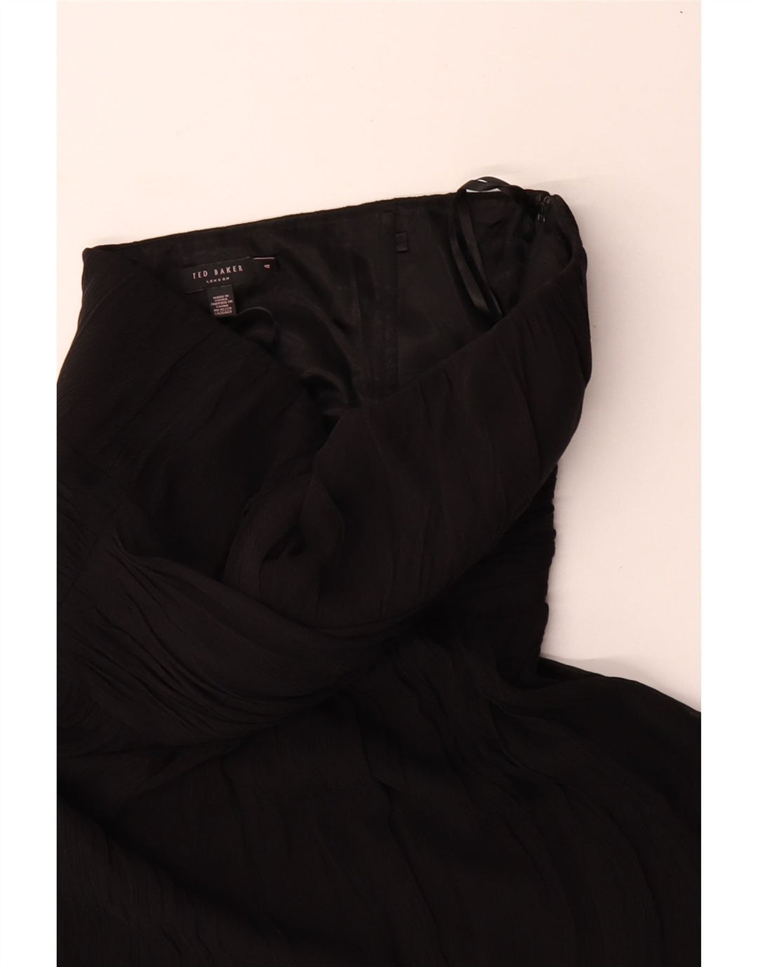 Rochie pentru femei Ted Baker, fără bretele, mărime 4, mătase mare, neagră