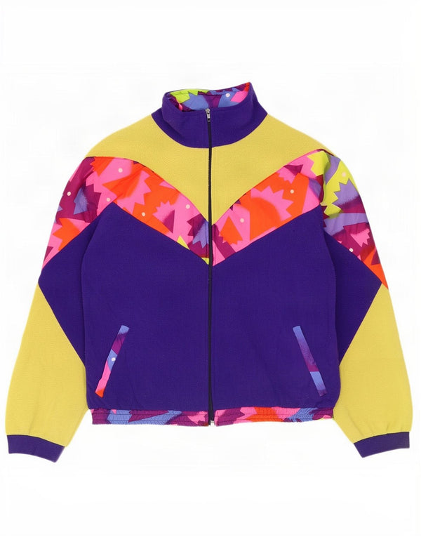 Jachetă vintage pentru bărbați din lână UK 42 XL violet poliester color bloc