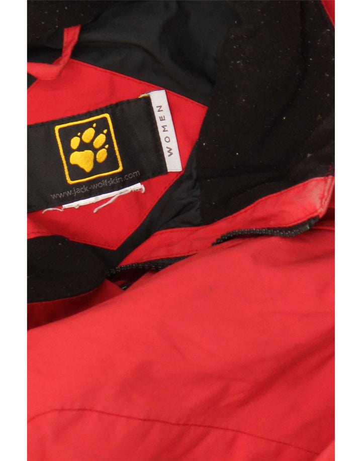 Jack Wolfskin Jachetă de ploaie pentru femei UK 14 Poliamidă roșie mare