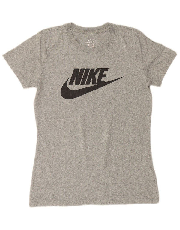 Tricou grafic pentru femei NIKE Top UK 6 XS bumbac cu pete gri