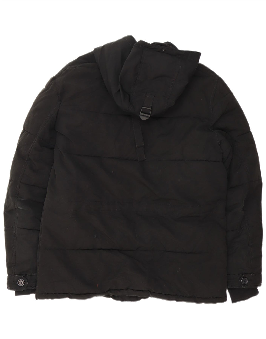 Jachetă căptușită cu glugă pentru bărbați Zara UK 38 Medium Black