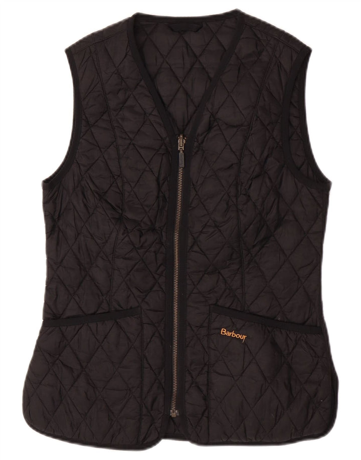 Barbour Gilet matlasat pentru femei UK 8 Small Poliamidă neagră
