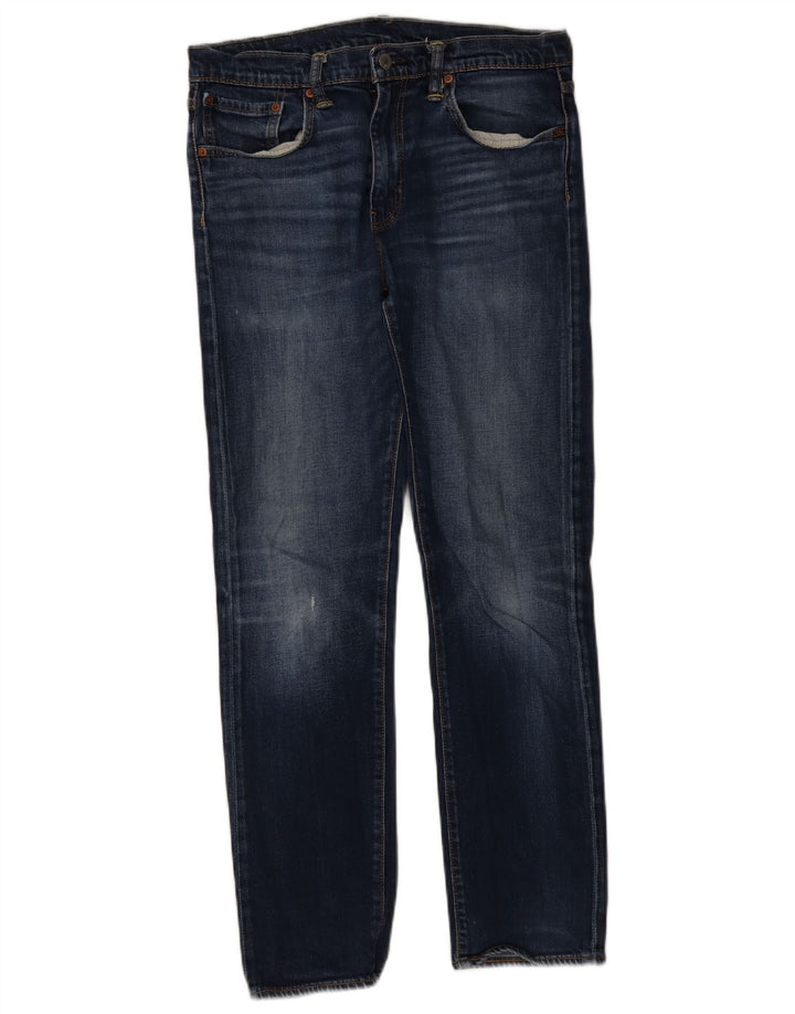 Blugi drepți distressed pentru femei Levi's W33 L32 Bumbac albastru