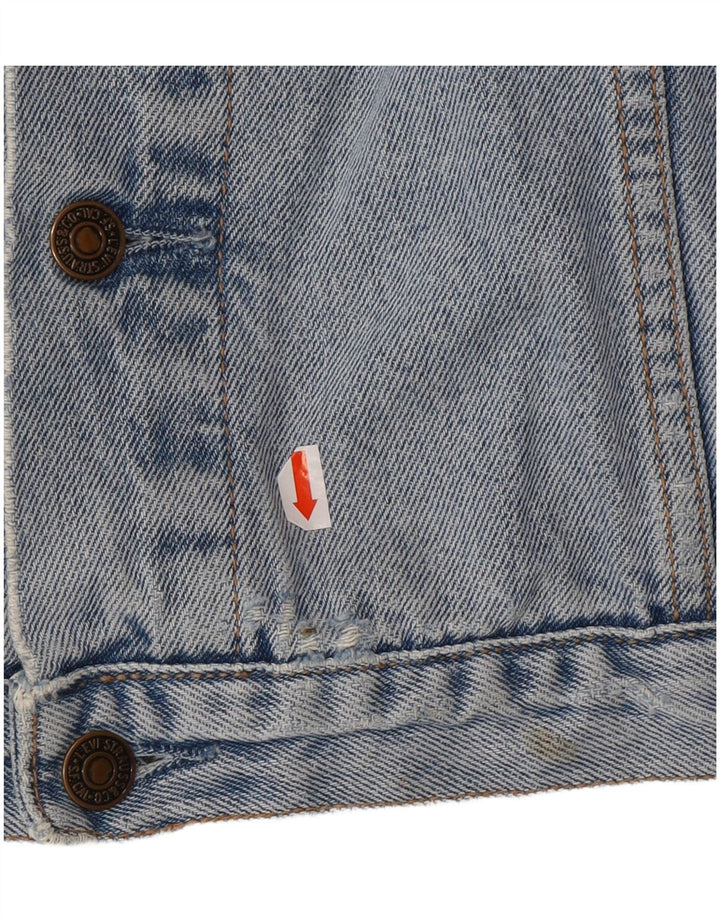 LEVI'S Mens Denim Jacket UK 44 2XL Blue Cotton