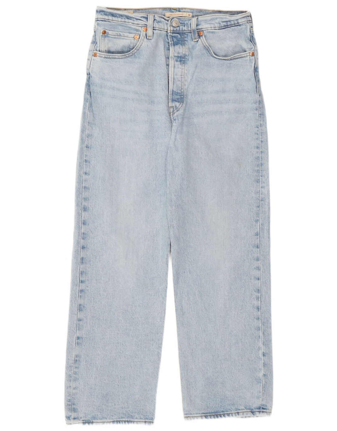 Blugi drepti pentru bărbați Levi's Ribcage W30 L27 Bumbac albastru