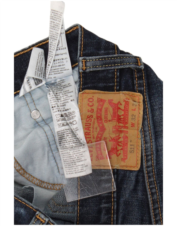 Blugi Levi's 511 Slim pentru bărbați W32 L34 Bumbac bleumarin