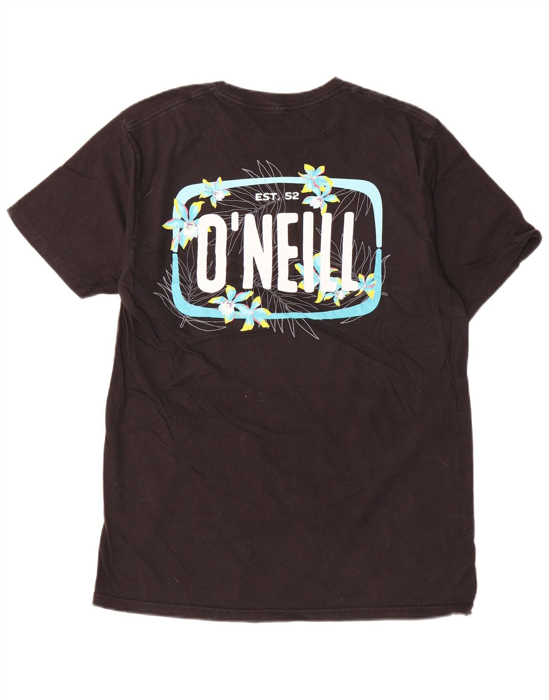 Tricou grafic O'Neill pentru bărbați, cu croiala modernă, top mediu din bumbac negru