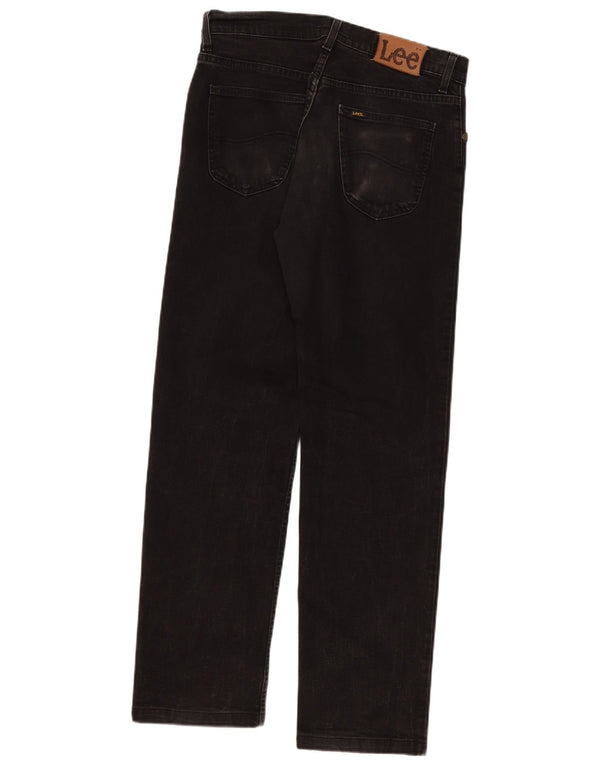 Blugi Lee Brooklyn Straight pentru bărbați W33 L31, bumbac negru
