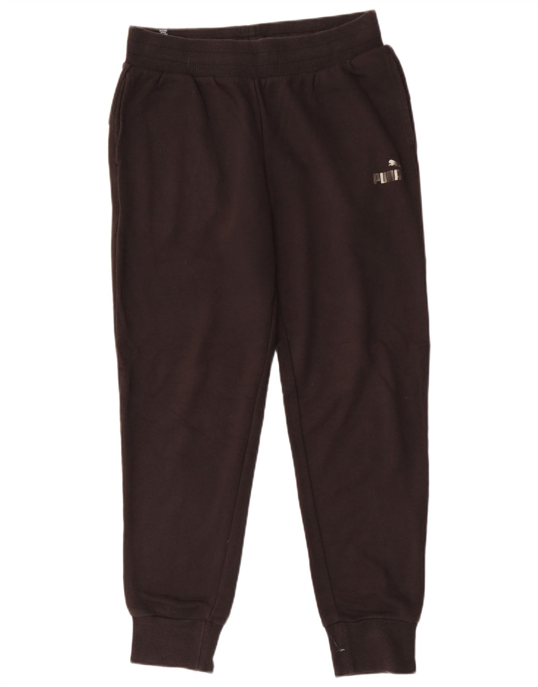 Pantaloni de trening Puma pentru bărbați Joggeri, bumbac mediu negru