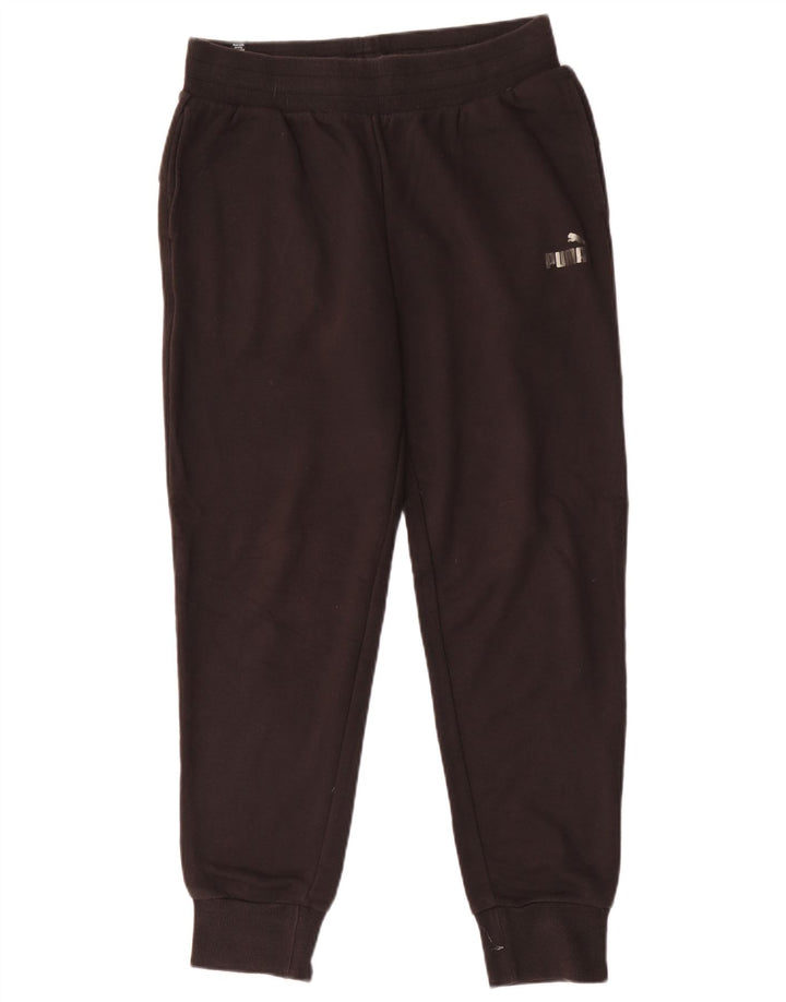 Pantaloni de trening Puma pentru bărbați Joggeri, bumbac mediu negru