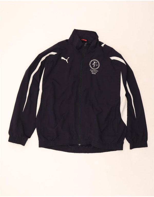 Jachetă de top pentru trening Puma pentru bărbați, 2XL, albastru bleumarin, poliester color bloc