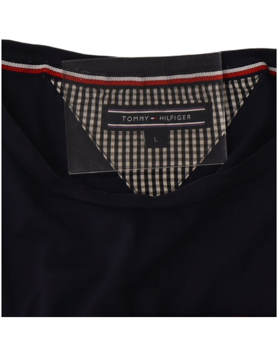 TOMMY HILFIGER Tricou grafic pentru bărbați Top mare bleumarin cu dungi