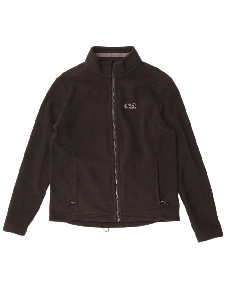 Jack Wolfskin Jachetă pentru bărbați din lână UK 36/38 Poliester negru mic