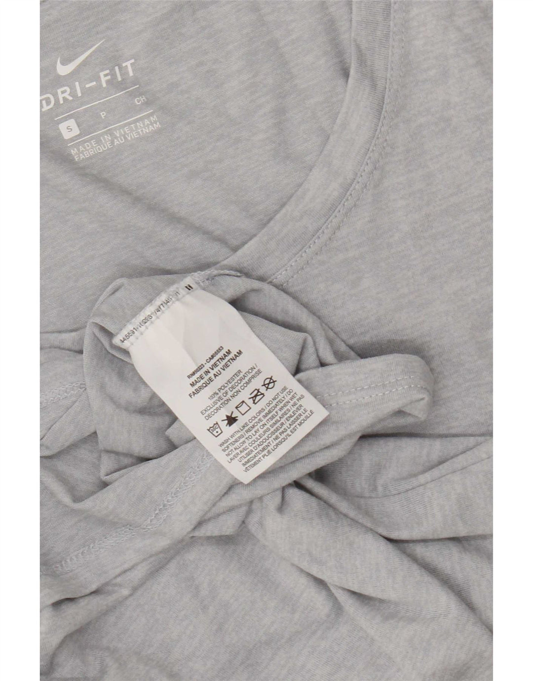 Tricou Nike Dri Fit pentru femei Top UK 10 Small Gri Flecked Poliester