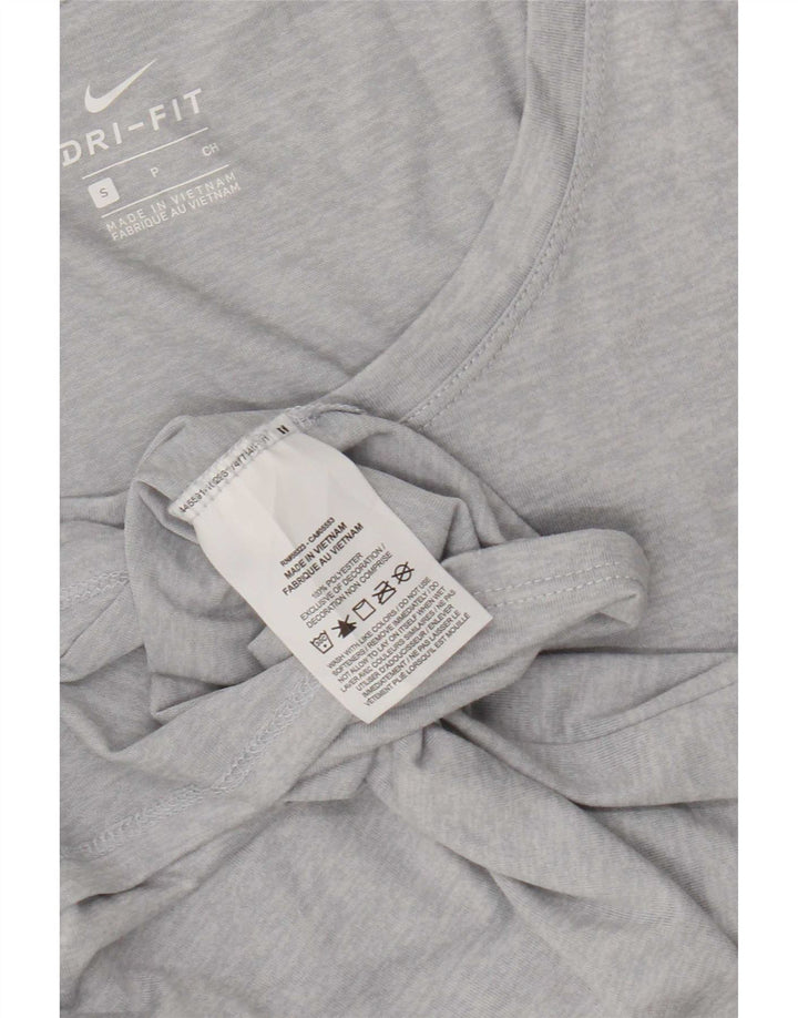 Tricou Nike Dri Fit pentru femei Top UK 10 Small Gri Flecked Poliester
