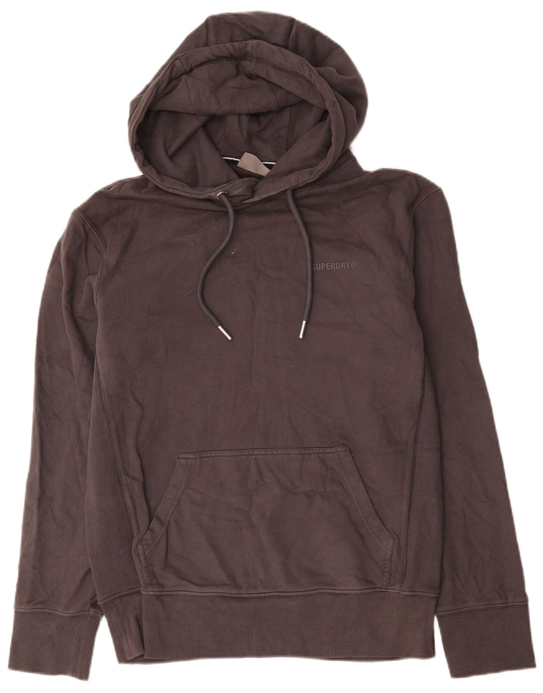 Pulover Superdry pentru bărbați, bumbac, gri mic