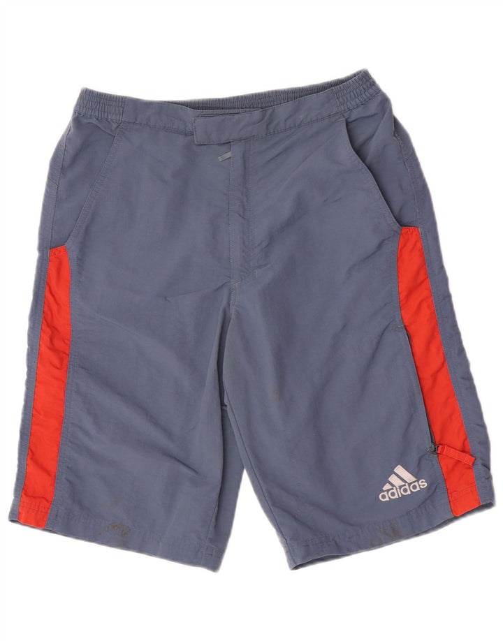 Pantaloni scurți cargo adidas băieți 13-14 ani W30 albastru poliamidă color bloc