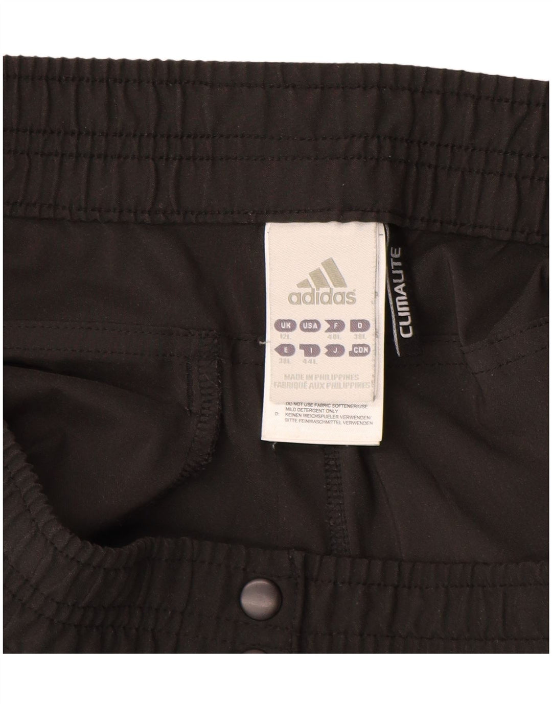 Pantaloni de trening Adidas Climalite pentru femei UK 12 Poliester mediu negru
