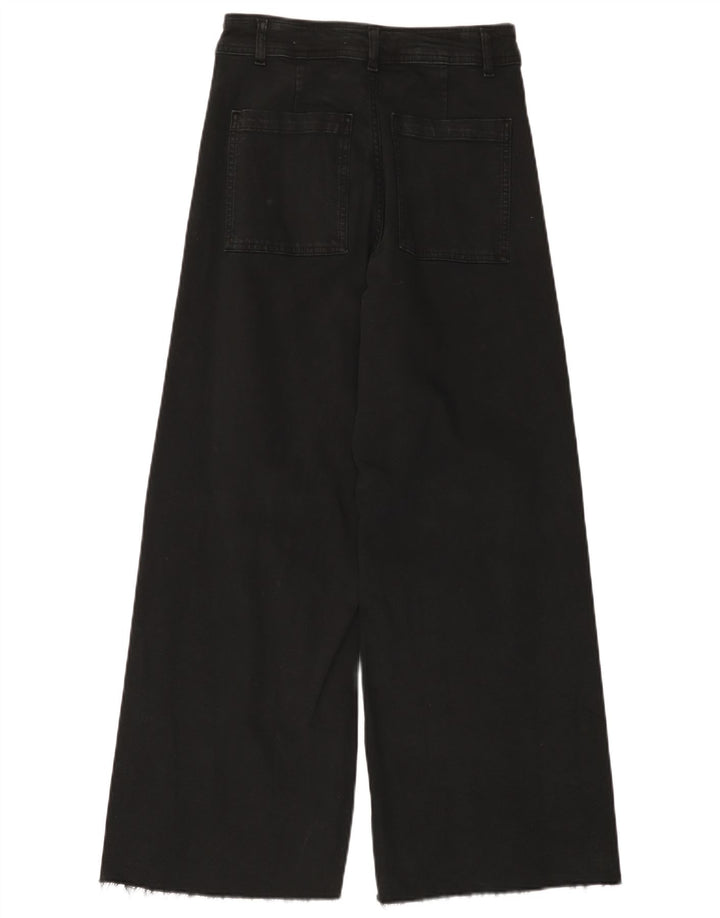 Blugi pentru femei Zara cu picioare late EU 40 Medium W30 L28 Negri
