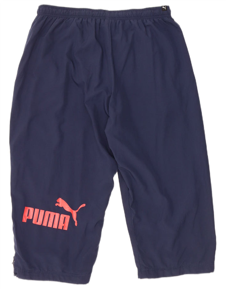 Pantaloni scurți sport PUMA Graphic Bermuda pentru bărbați XL poliester bleumarin