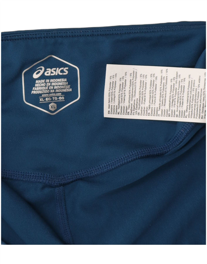 Leggings crop pentru femei Asics UK 18 XL poliester albastru