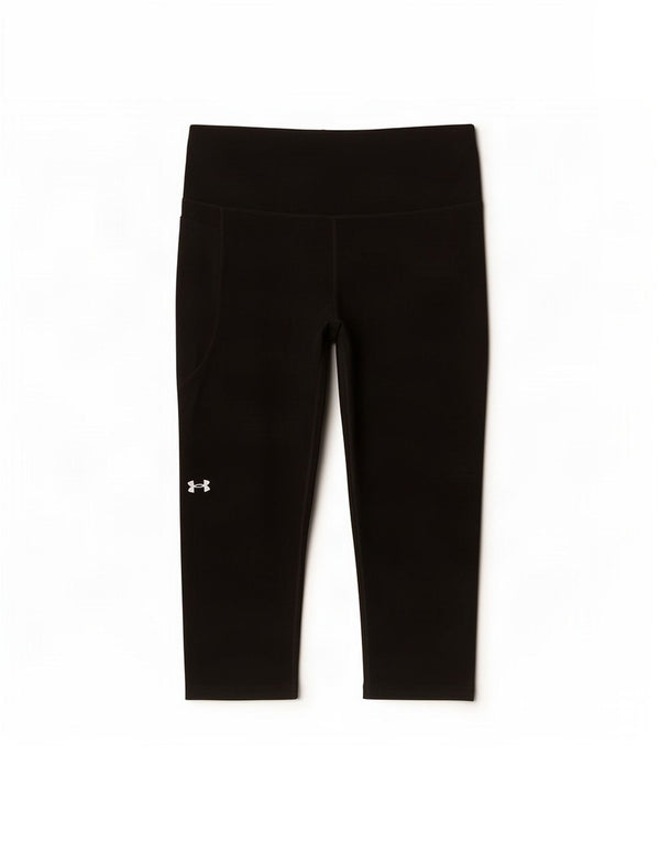 Leggings Capri Under Armour pentru femei Heat Gear UK 18 XL Poliester negru