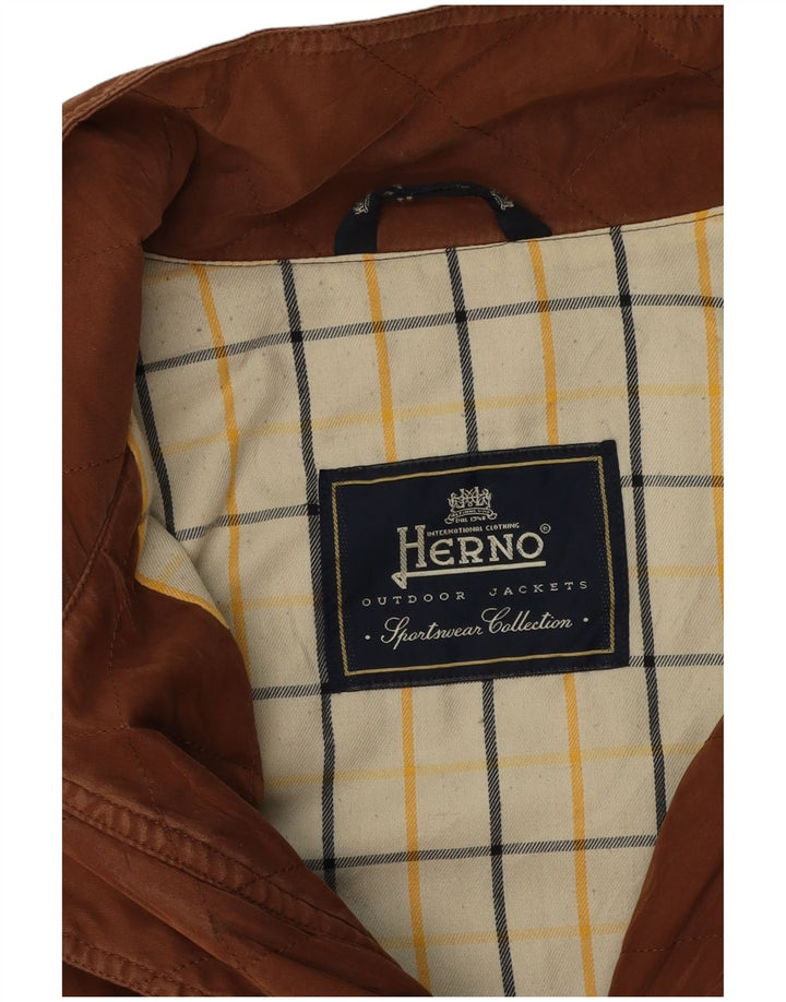Jachetă Bomber pentru bărbați Herno UK 42 XL maro