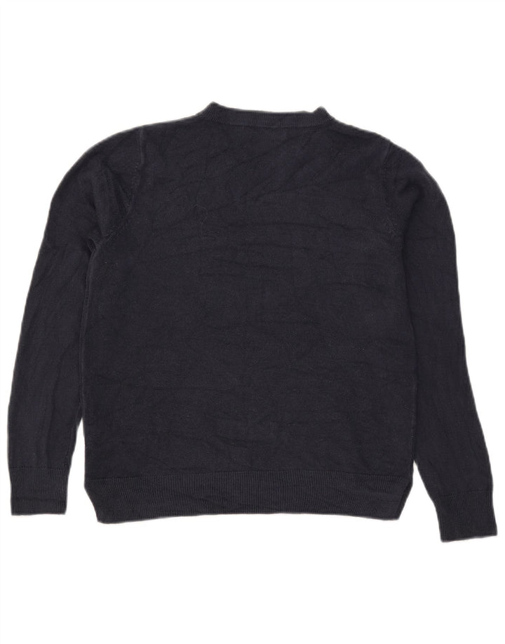 Pulover pentru femei Marks & Spencer cu decolteu triplu UK 12 Medium Bleumarin