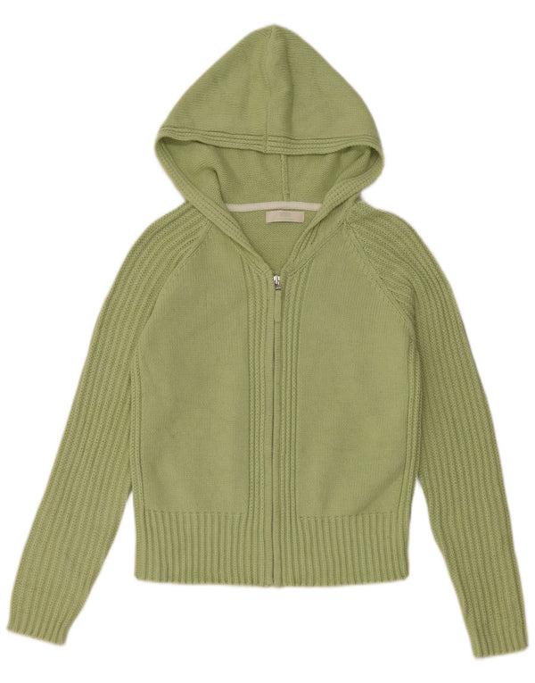 Pulover cardigan cu glugă pentru femei Marks & Spencer UK 12 verde mediu