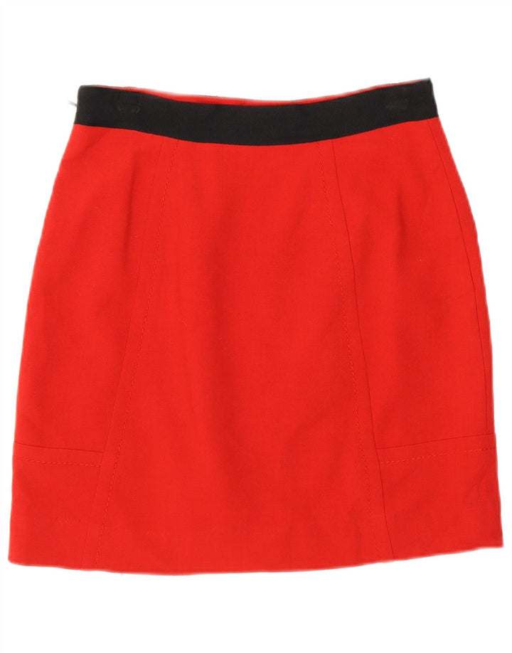 Fusta mini Coast pentru femei UK 8 Small W26 Red Colorblock Poliester