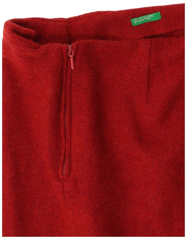 Fusta mini pentru femei BENETTON W26 Small Burgundy