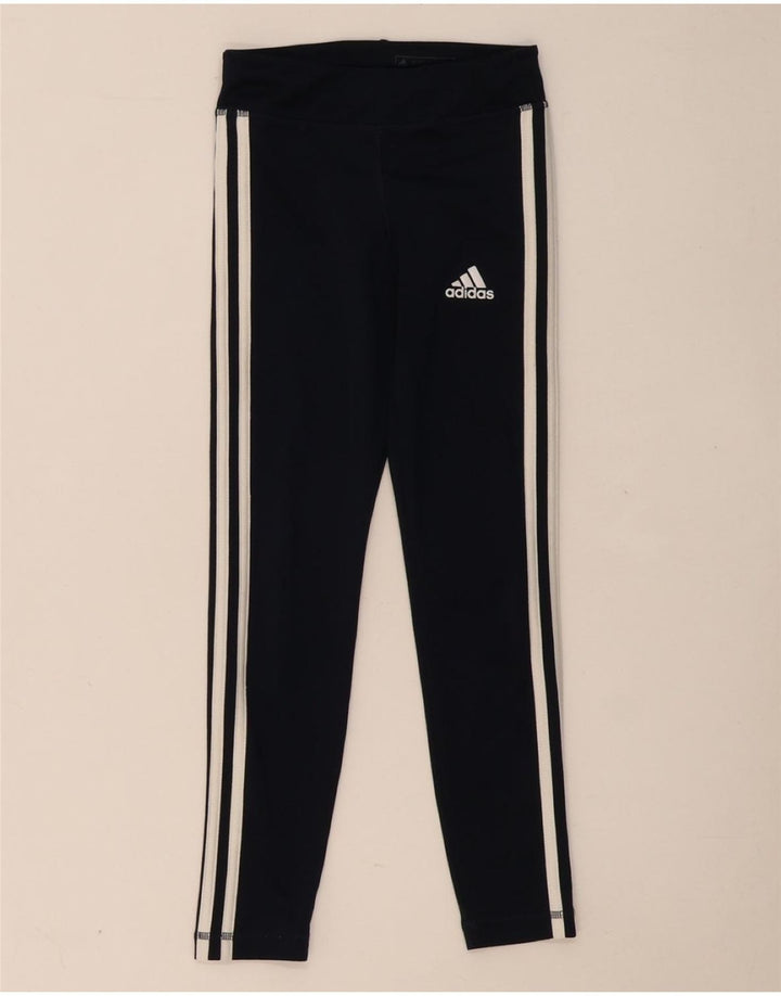 Leggings Climalite ADIDAS pentru fete 9-10 ani poliester bleumarin