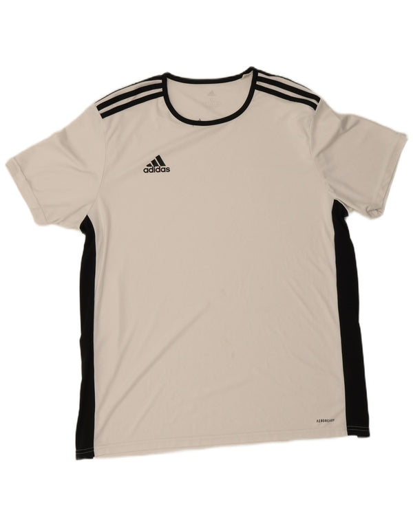 Tricou pentru bărbați Adidas Aeroready Top XL, alb, poliester color bloc