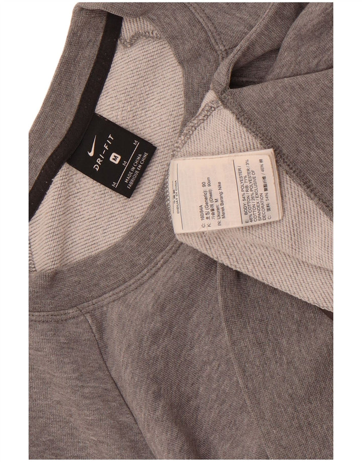 Pulover pentru femei Nike Dri Fit Graphic Oversized Hanorac UK 14 Medium Gri