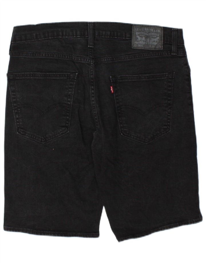 Pantaloni scurți Levi's 502 Denim W36 Large Black Bumbac