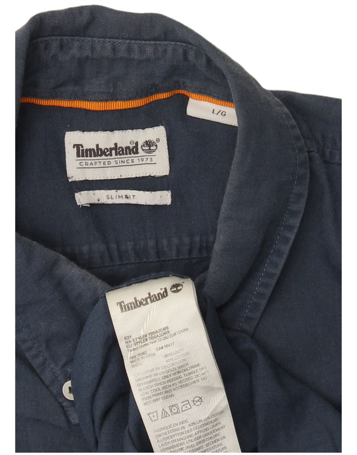 Cămașă Timberland Slim Fit pentru bărbați, mare, albastru marin