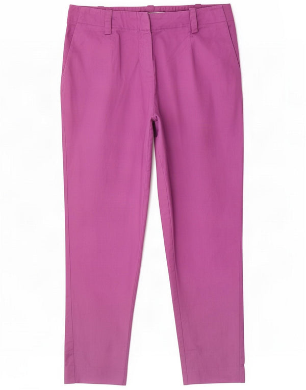 Pantaloni chino conici pentru femei Boden UK 14 Large W32 L26 Purple Bumbac
