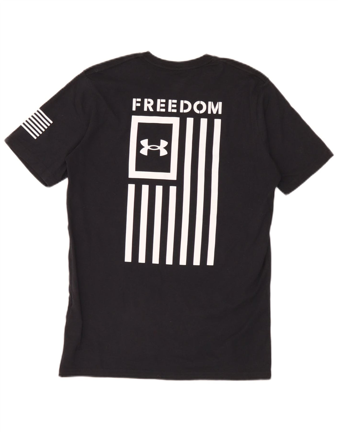Tricou grafic Under Armour pentru bărbați Top mic din bumbac negru
