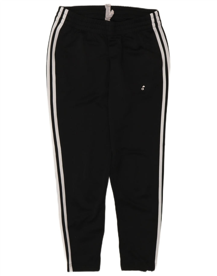 ADIDAS Womens Tracksuit Trousers UK 12/14 Medium Black Polyester