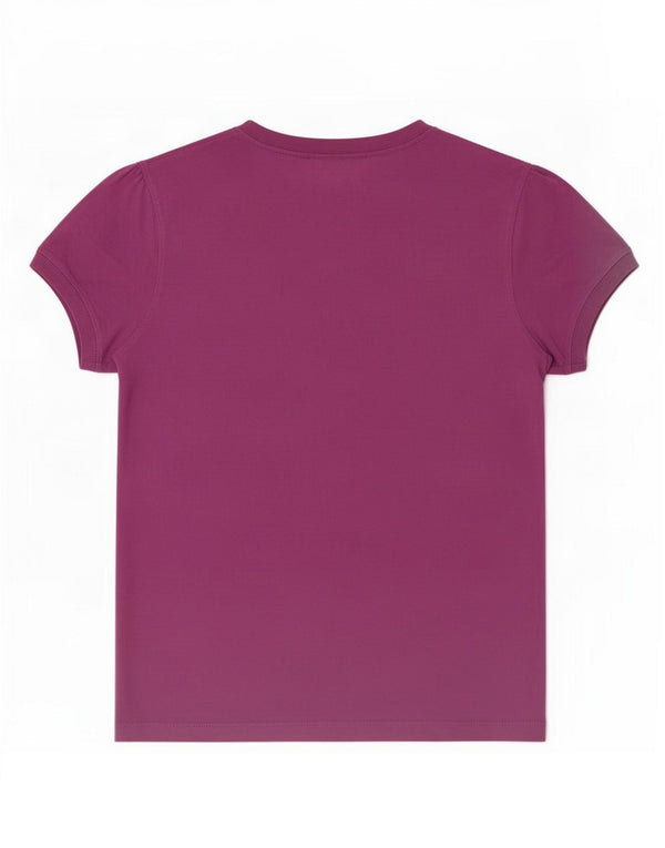 Tricou Champion Womens Heritage Classics Top UK 10 Small Purple Bumbac