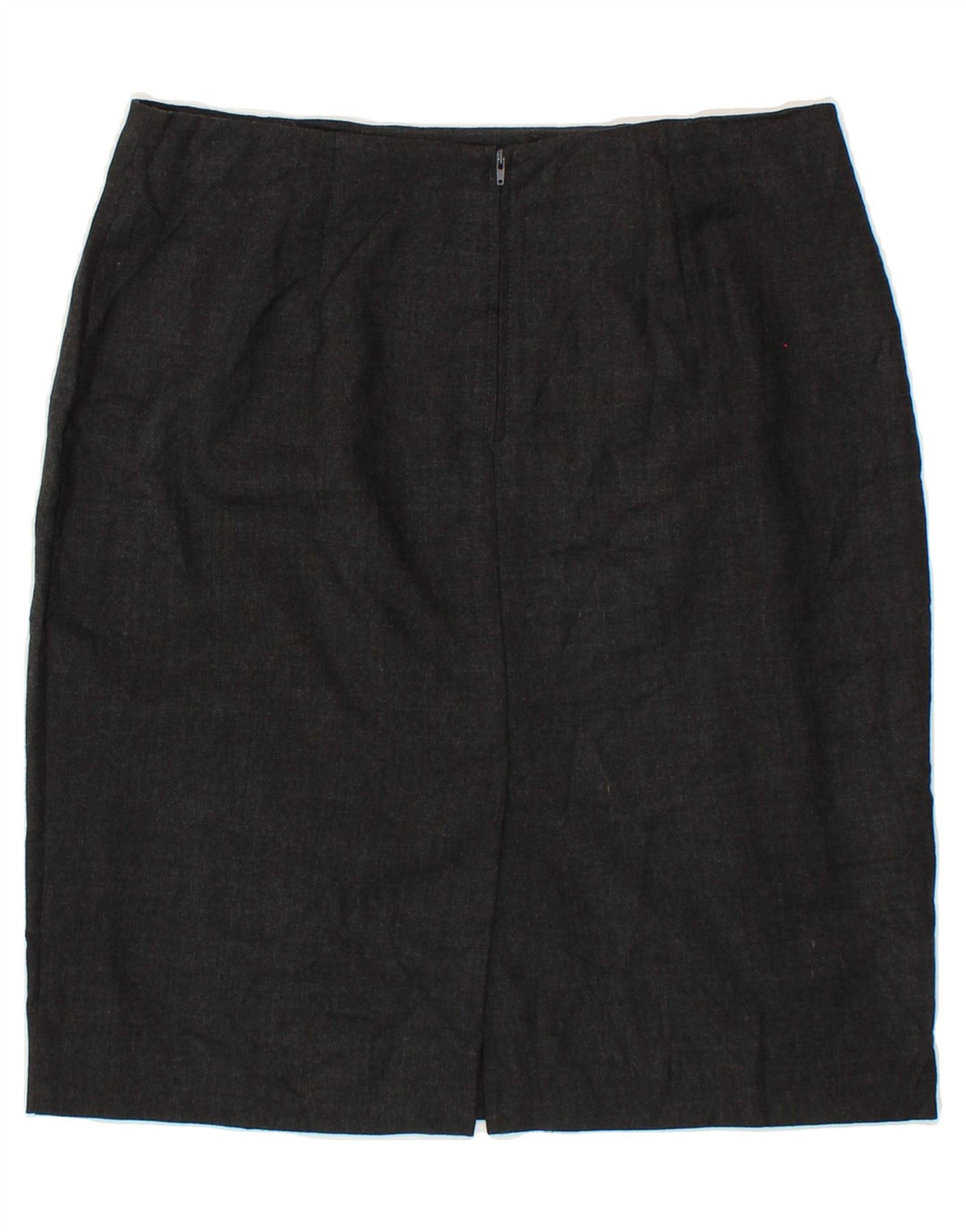 BENETTON Womens Pencil Skirt IT 42 Medium W28  Grey Wool Vintage Benetton and Second-Hand Benetton from Messina Hembry 