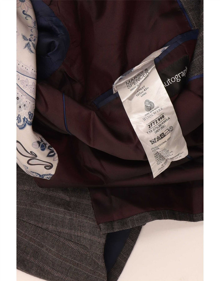 Jachetă pentru bărbați Marks & Spencer Autograph Blazer UK 42, mare, gri, oase