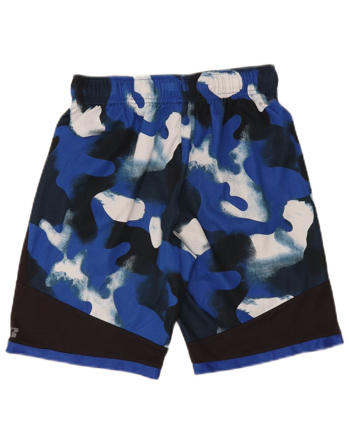 Pantaloni scurți sport Russell Athletic pentru băieți 14-15 ani XL poliester de camuflaj albastru