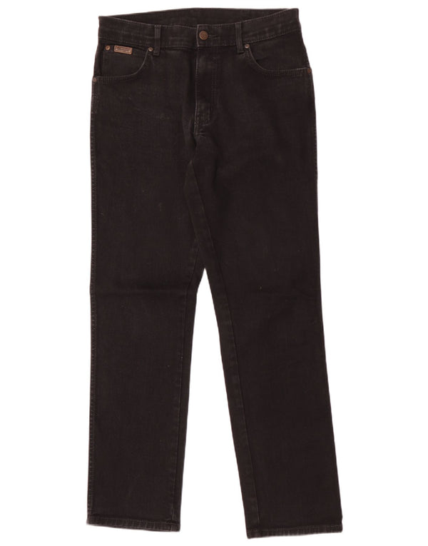 Blugi drepte Wrangler pentru bărbați Texas Stretch W31 L32 bumbac negru