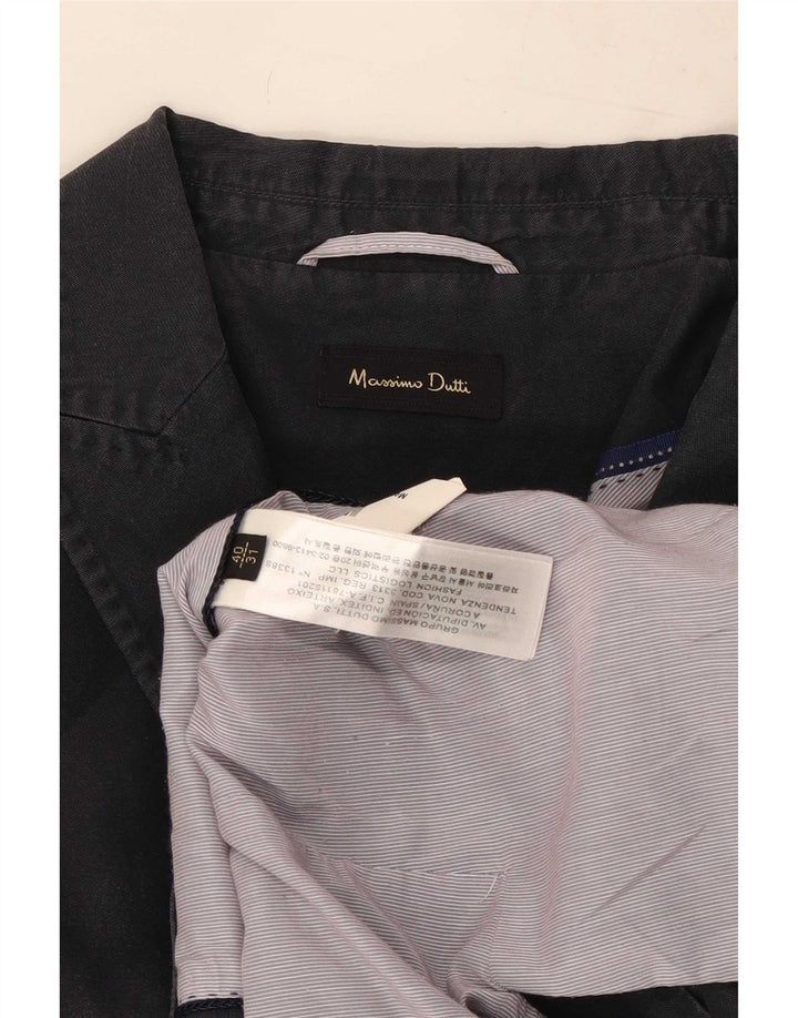 Jachetă Massimo Dutti pentru femei cu 1 nasture EU 40 Medium Bleumarin Blue