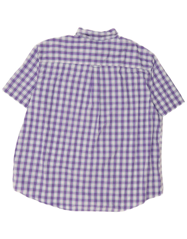 Cămașă cu mânecă scurtă Chaps pentru bărbați, 3XL, purpuriu, din bumbac