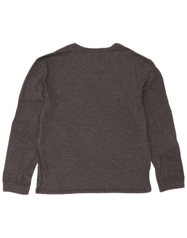 Ted Baker Mens Top Long Sleeve Medium Grey Modal