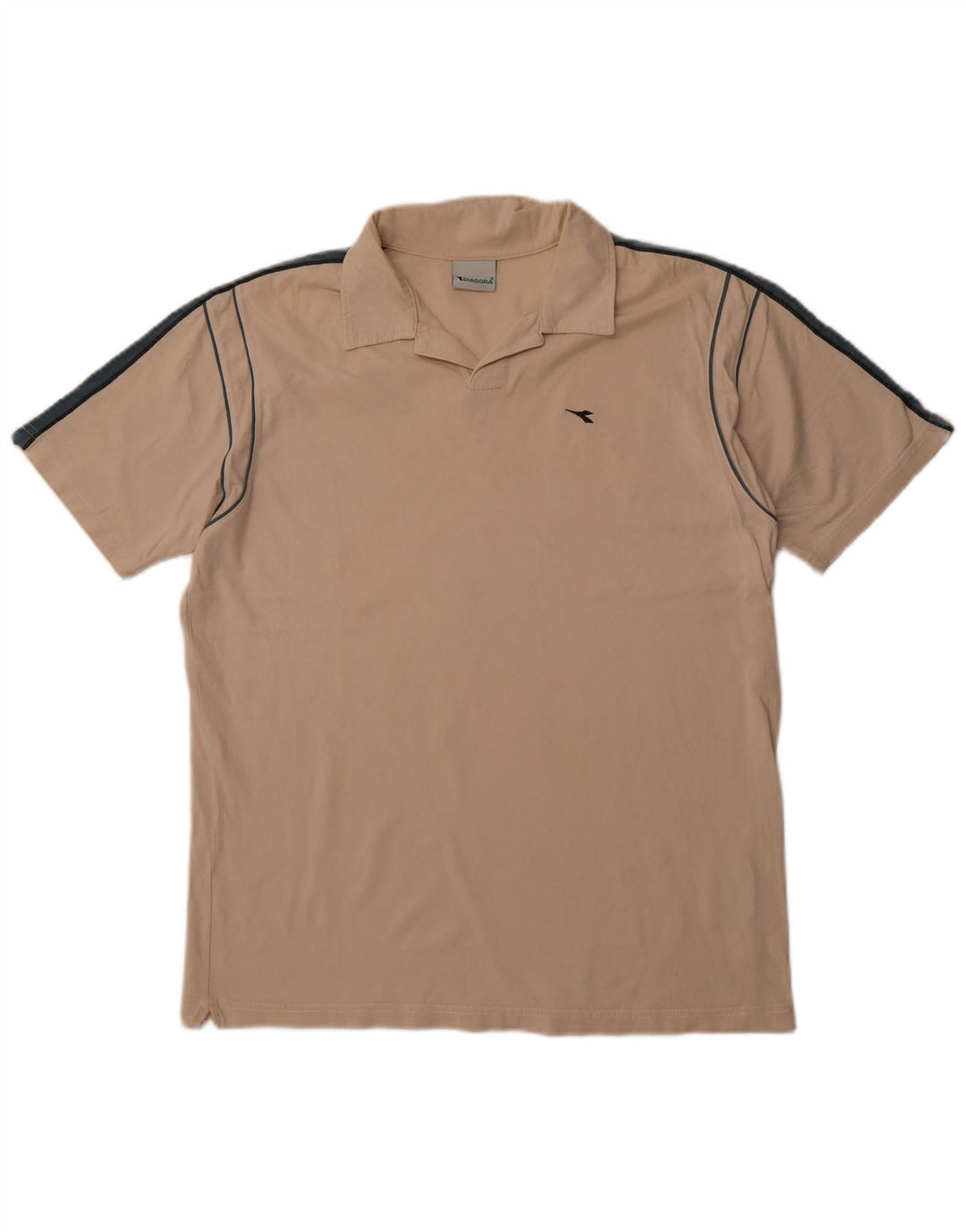 Tricou polo pentru bărbați DIADORA, mare, bej, color block, bumbac