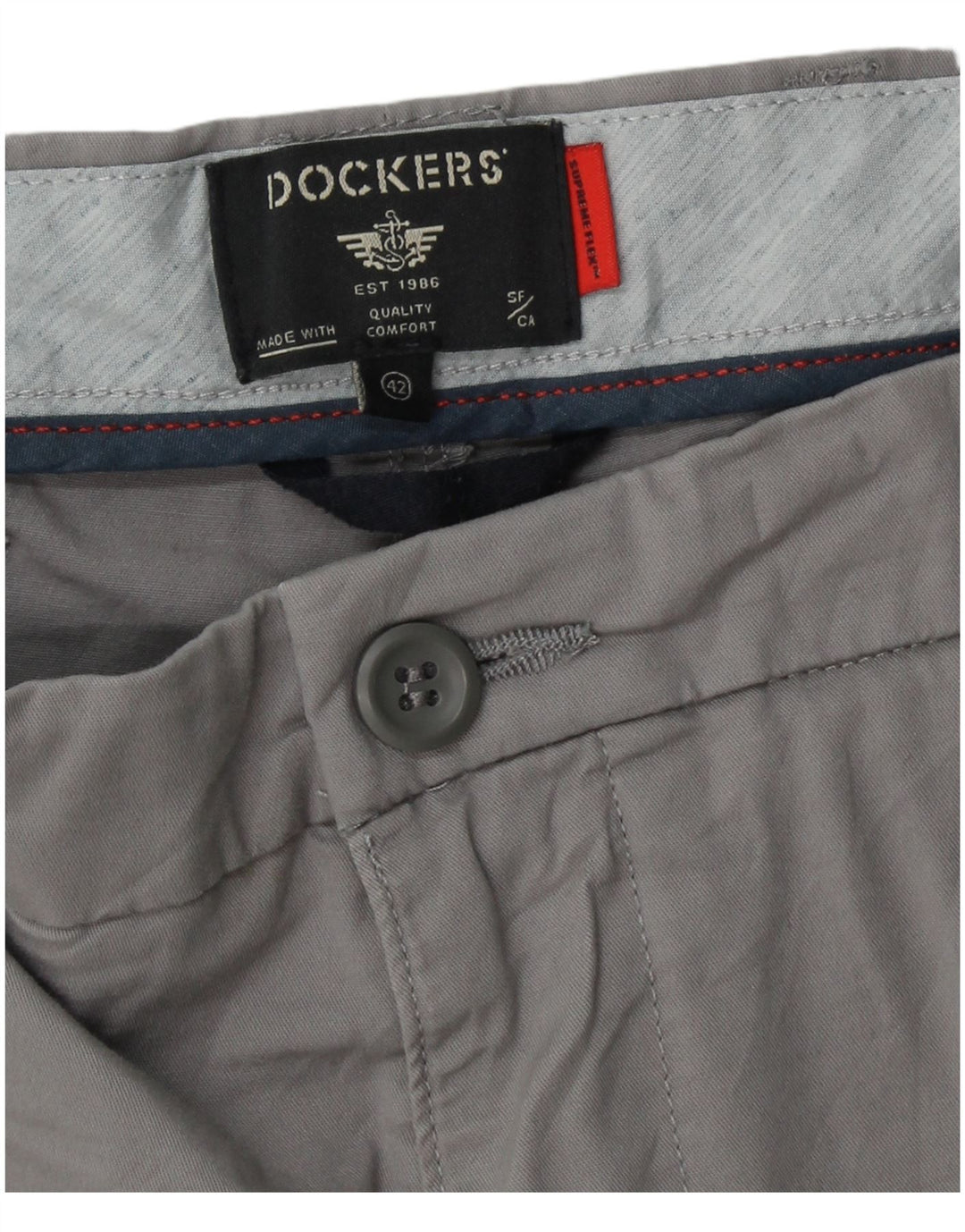 Pantaloni scurti chino DOCKERS pentru bărbați W42 2XL bumbac gri